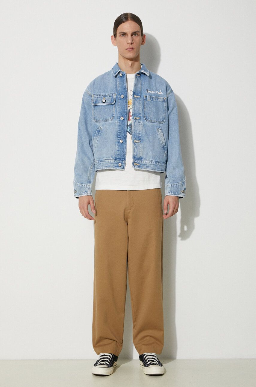 Bunda Human Made Denim Jacket Modrá | HM27JK016, 1