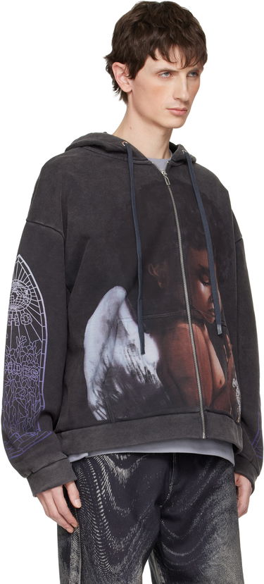 Mikina Who Decides War Zip Up 'Sacred Being' Hoodie Čierna | 1110550002FW25, 1