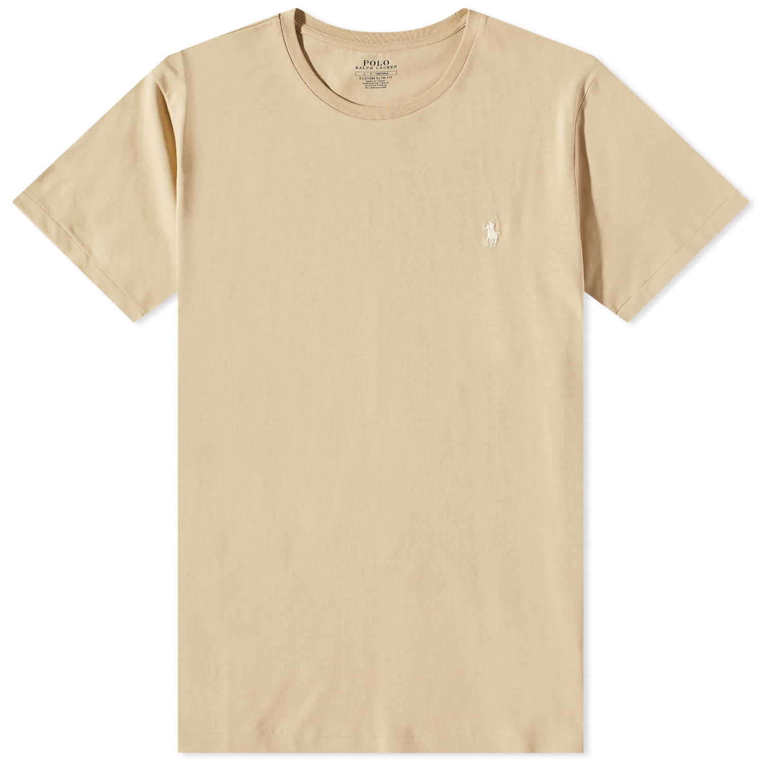 Tričko Polo by Ralph Lauren Custom Fit Tee Béžová | 710671438294, 0