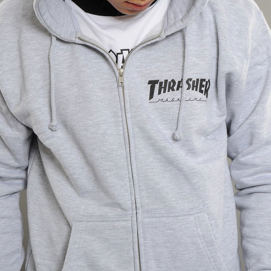 Magazine Logo Zip Hoody