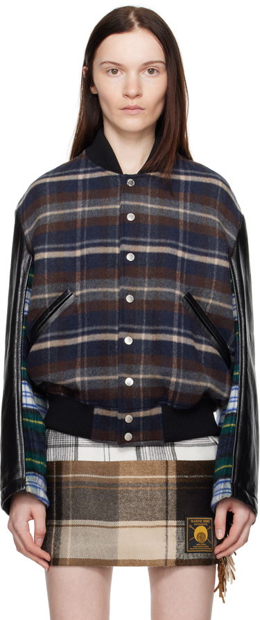 Bomber bunda Marine Serre Regenerated Tartan Bomber Jacket Rôznofarebný | UJA062A UWOV0047, 0