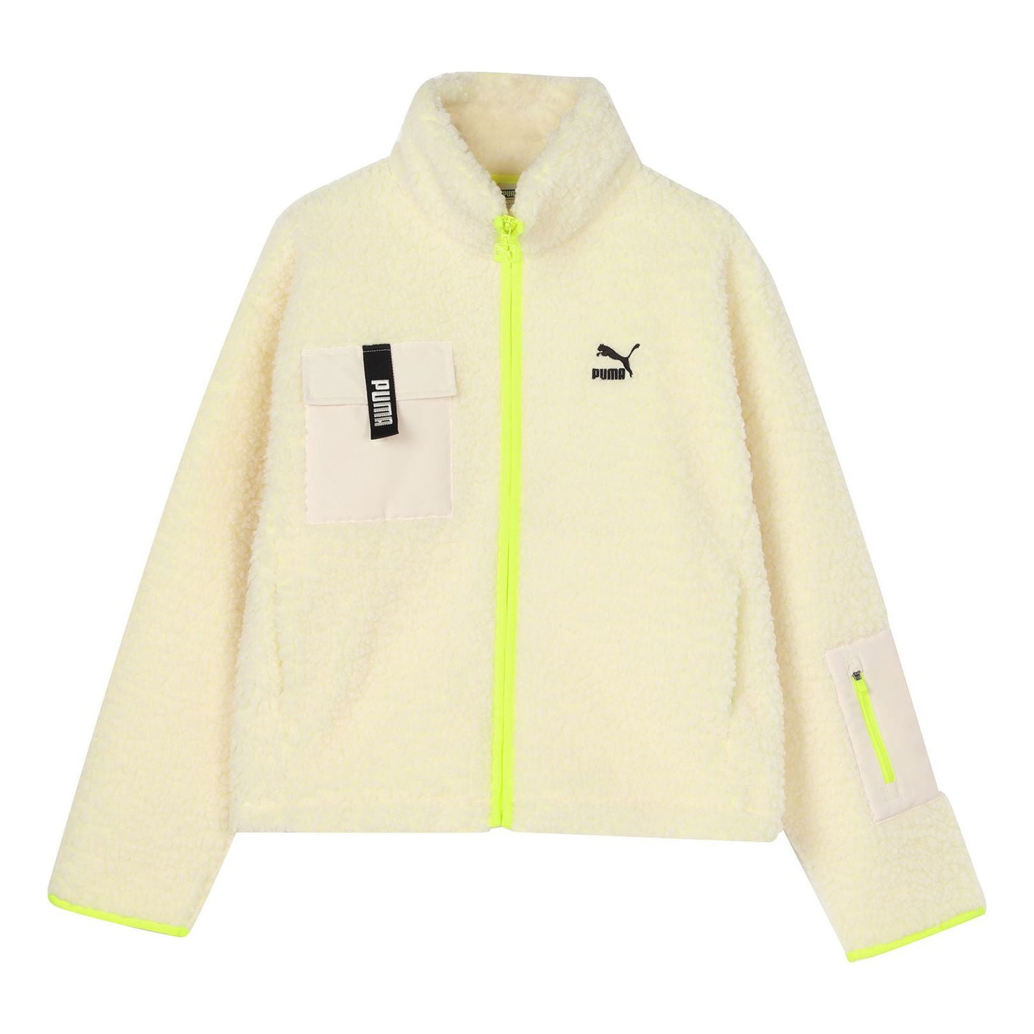 Sveter Puma Trail Sherpa Full Zip Jacket Béžová | 928727-01, 0