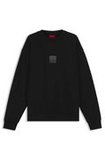 Cotton-Terry Sweatshirt with Split Logo