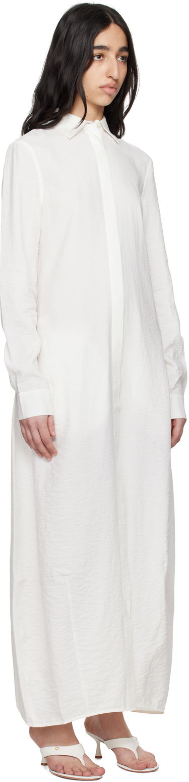 Šaty TOTEME TOTEME Parachute Shirt Maxi Dress Biela | 251-WRD4489-FB0368, 1