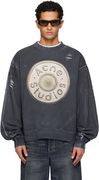 Distressed Logo Crewneck Sweatshirt