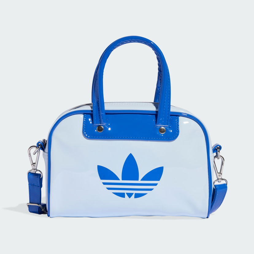 Kabelka adidas Performance Adicolor Glossy Bowling Mini Bag with Top Handles and Detachable Strap Modrá | KC9044