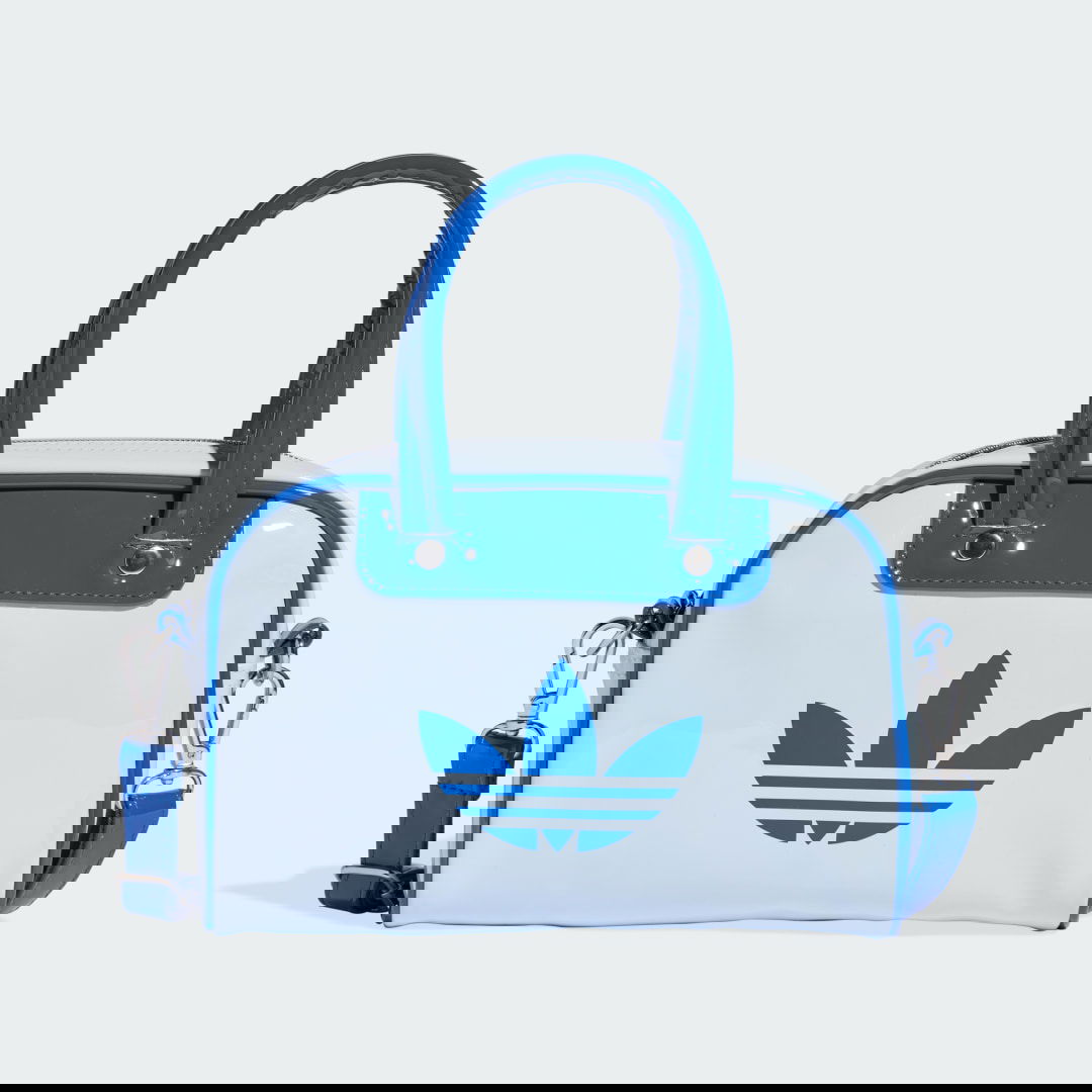 Kabelka adidas Performance Adicolor Glossy Bowling Mini Bag with Top Handles and Detachable Strap Modrá | KC9044, 0