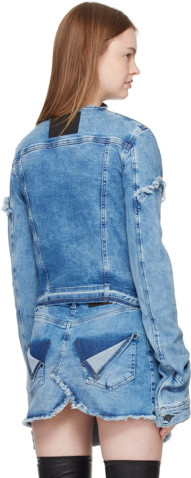 Bunda Ottolinger Ottolinger Drape Collar Denim Jacket Modrá | 117-701017-01, 2