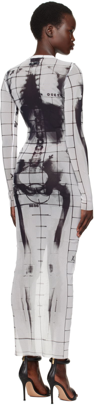 Šaty Jean Paul Gaultier Jean Paul Gaultier 'The Squeletor' Maxi Dress Biela | 25/33-F-RO309-T580-0100, 2