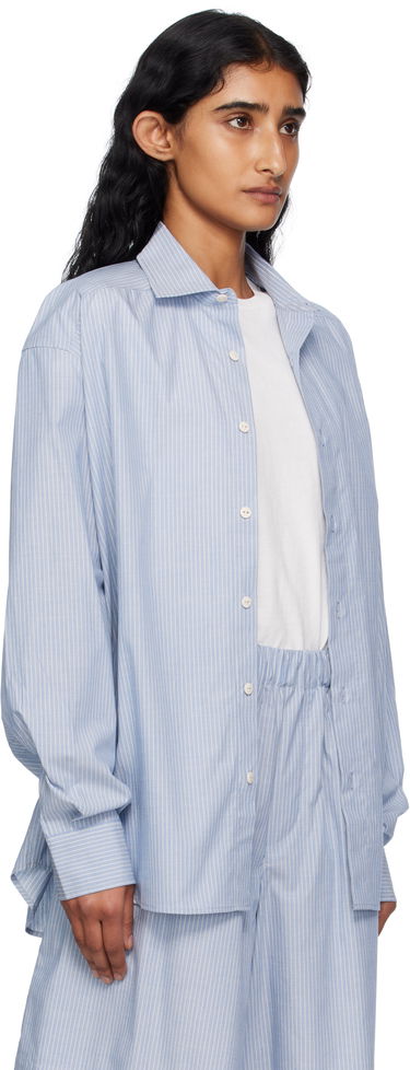 Košeľa Baserange Baserange Claude Striped Shirt Modrá | TSCL-PO-AU25, 1