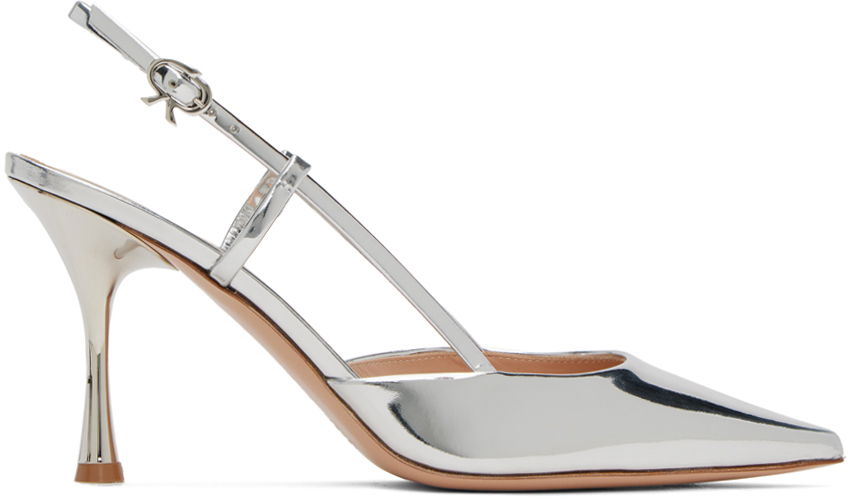 Tenisky a topánky Gianvito Rossi Women's Slingback Metallic Pumps Metalická | G95335.85LAC.MET, 0