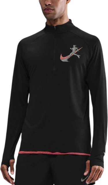 Mikina Nike Nike Stride Long Sleeve Running Top Čierna | ih2816-010, 0