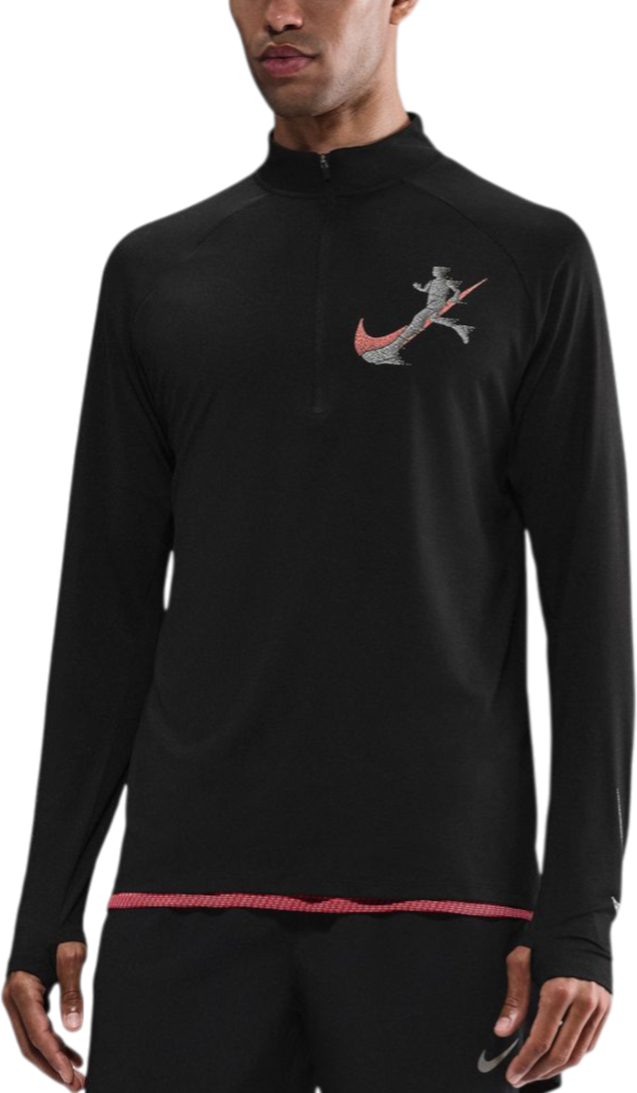Mikina Nike Nike Stride Long Sleeve Running Top Čierna | ih2816-010