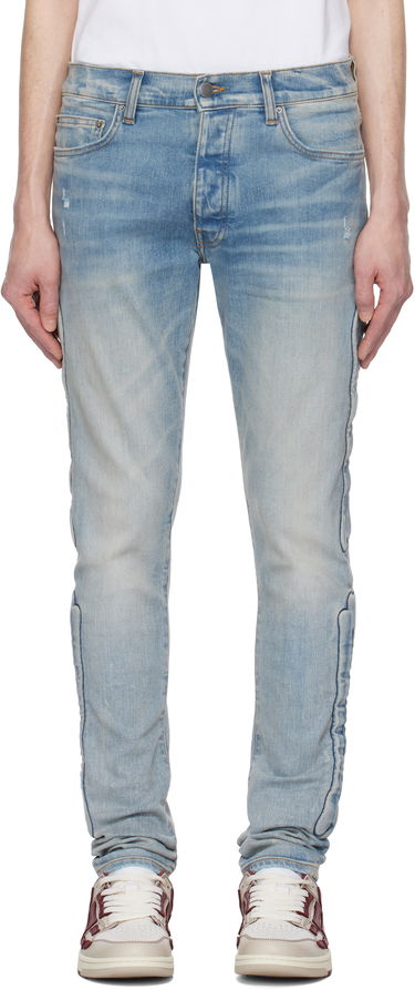 Džínsy AMIRI AMIRI 3D Bones Skinny Jeans Modrá | AMDNSY1132, 0