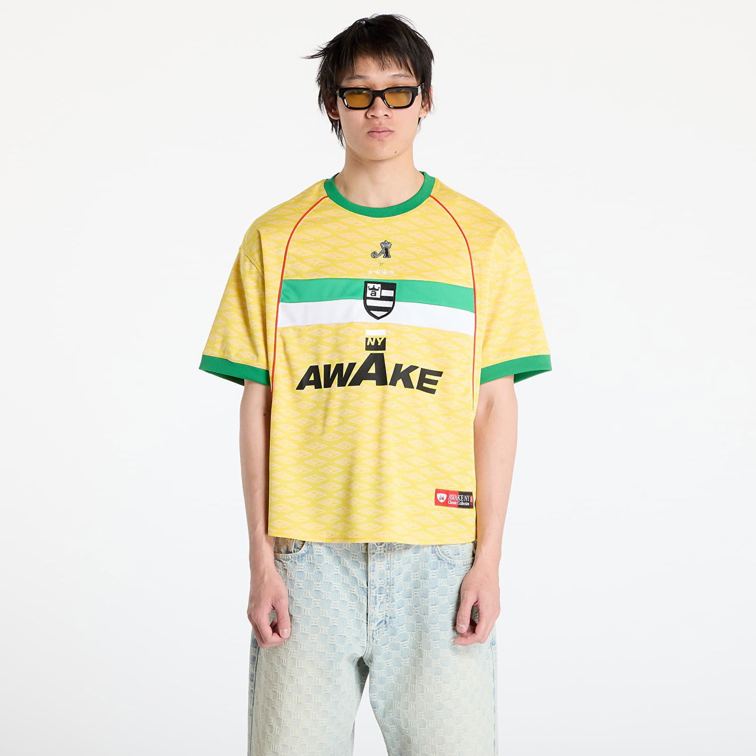 Tričko Awake NY Awake NY Sport Jersey SS Top Žltá | AWK-SU25-TP005-YELL, 0