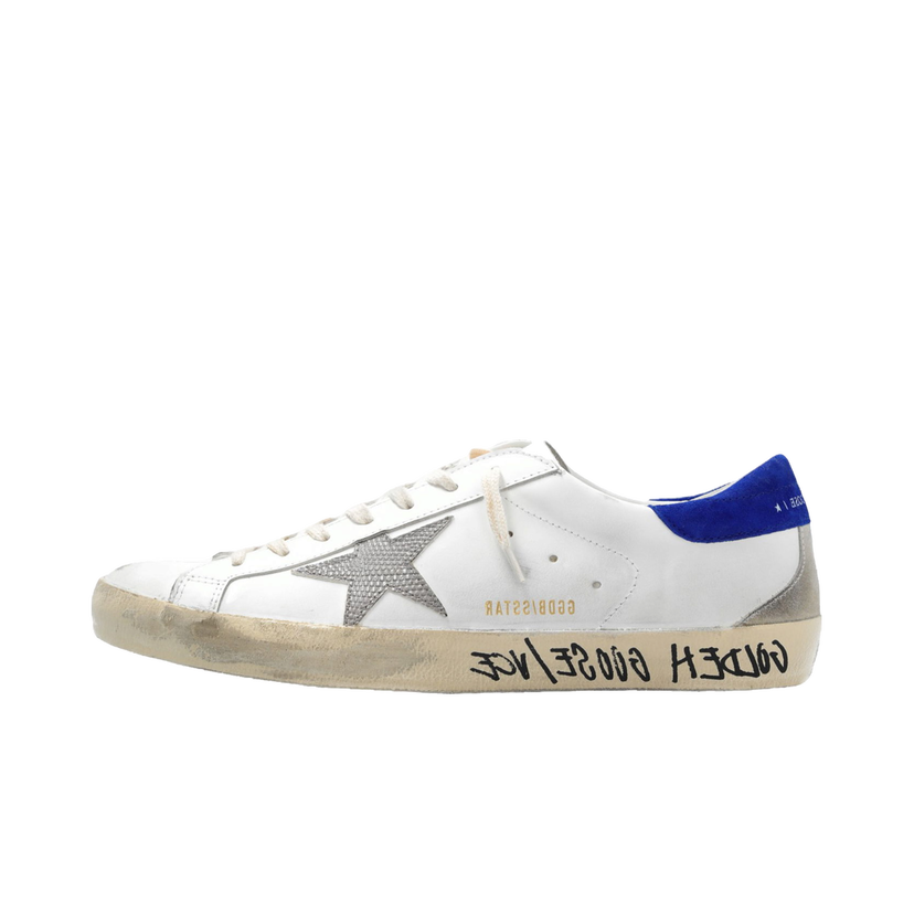 Tenisky a topánky Golden Goose Super-Star White Snake Blue Biela | GMF00102.F004797.11554