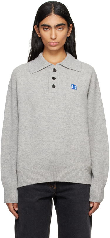 Sveter ADER ERROR Knit Polo Sweater Šedá | BM42FYKT0106GR, 0