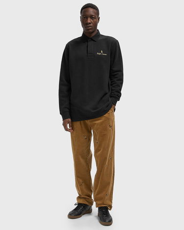 Nohavice Polo by Ralph Lauren Pleated Corduroy Pants with Duck Embroidery Hnedá | 710979447001, 1