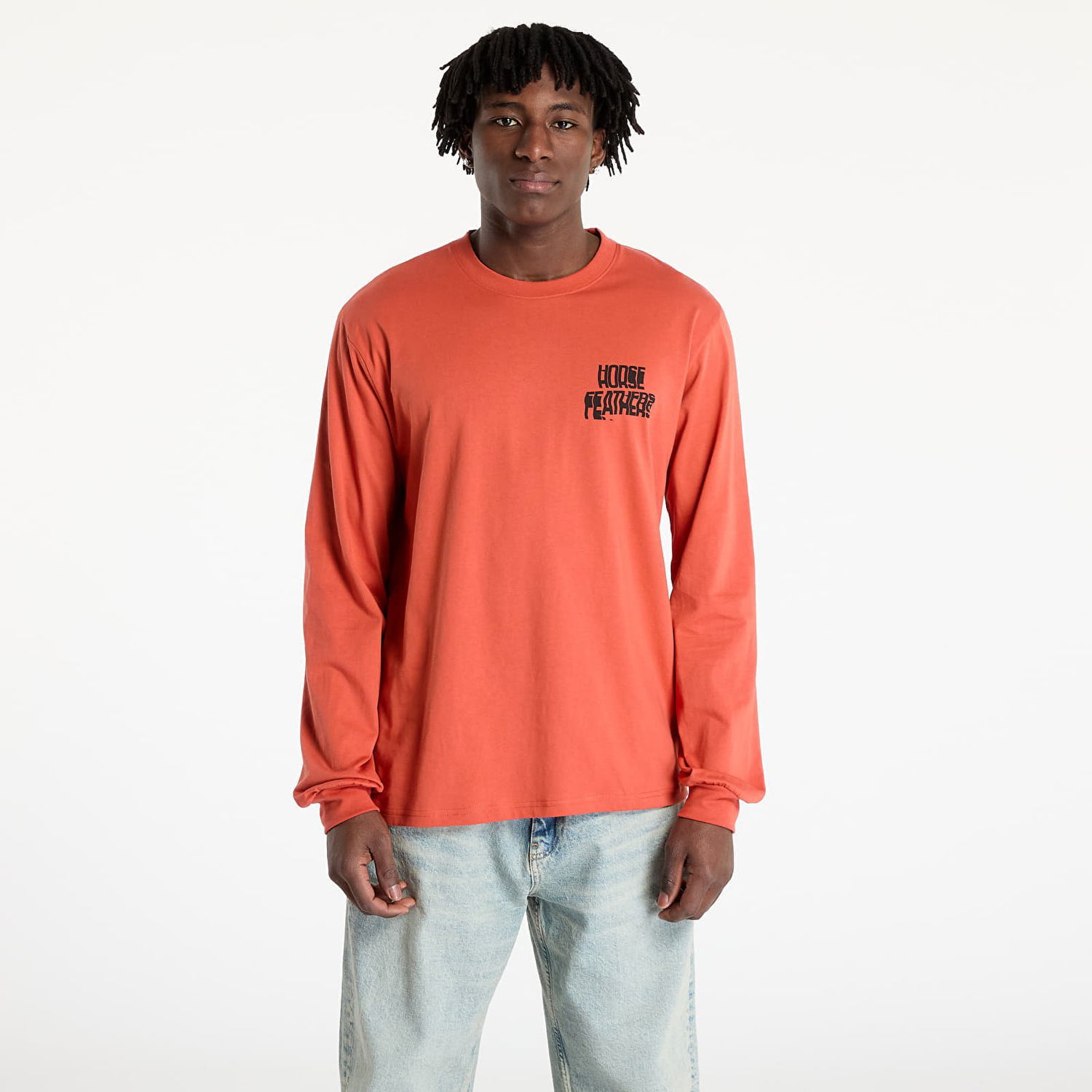 Tričko Horsefeathers Horsefeathers Xerox Long Sleeve T-Shirt Oranžová | SM1375B, 0