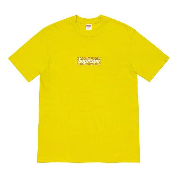 Tričko Supreme Bandana Box Logo Graphic Print T-Shirt Žltá | SUP-FW19-10901