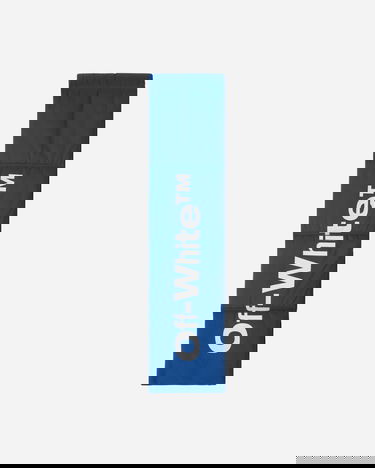 Šál Off-White Bounce Maxi Ski Scarf Blue Modrá | OMMA030F22KNI001 4510, 1