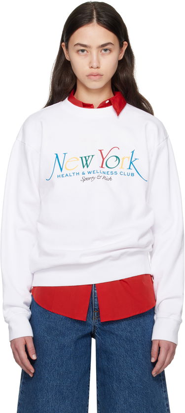 Sveter Sporty & Rich Sporty & Rich NY 94 Crewneck Sweatshirt Biela | ST071622034WH57, 0