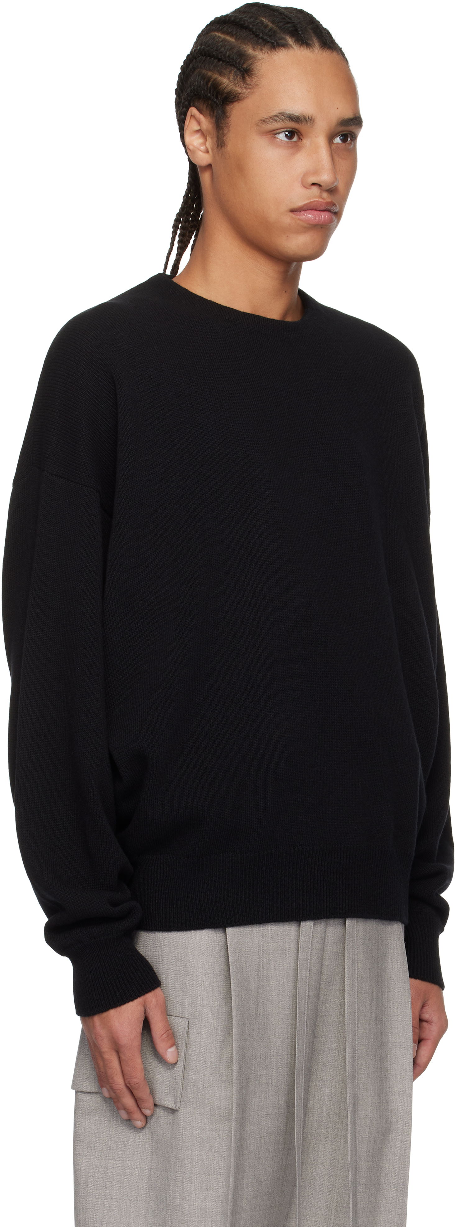 Sveter Fear of God Fear of God Fine Knit Crewneck Sweater Čierna | FGE220-2101LAW, 1