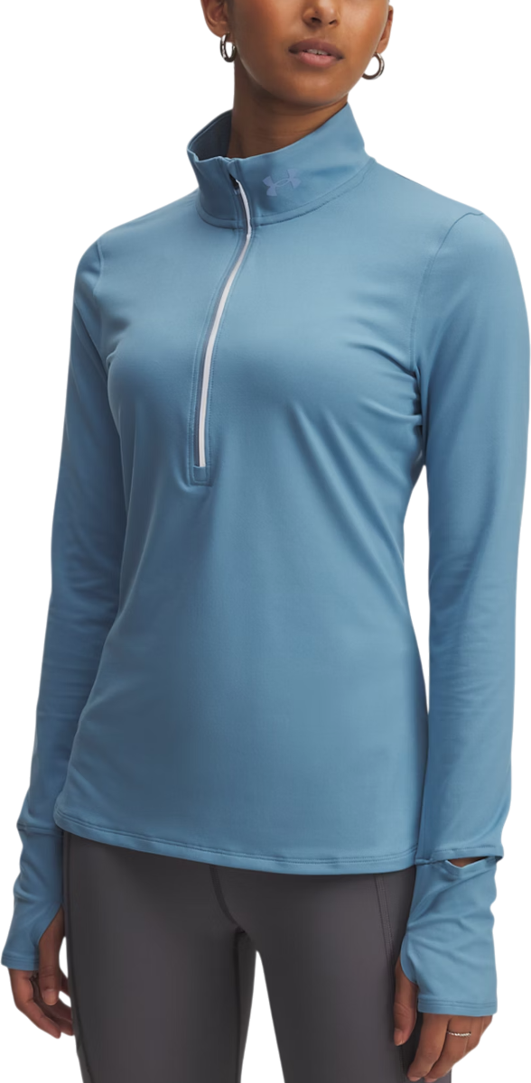 Tričko Under Armour Under Armour Qualifier Run 1/2 Zip Running Pullover Modrá | 1379349-418, 0