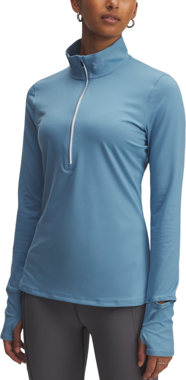Tričko Under Armour Under Armour Qualifier Run 1/2 Zip Running Pullover Modrá | 1379349-418, 0