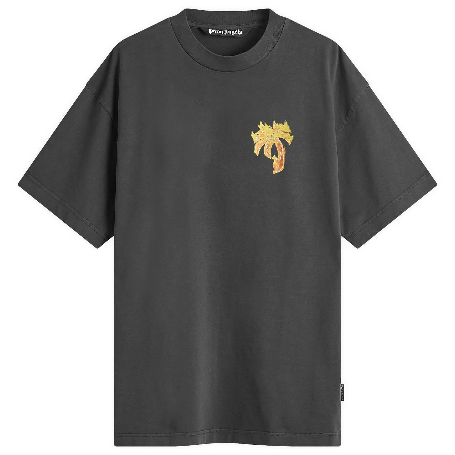 Tričko Palm Angels Burning Palm T-Shirt Čierna | PMAA002F24JER0111076, 0