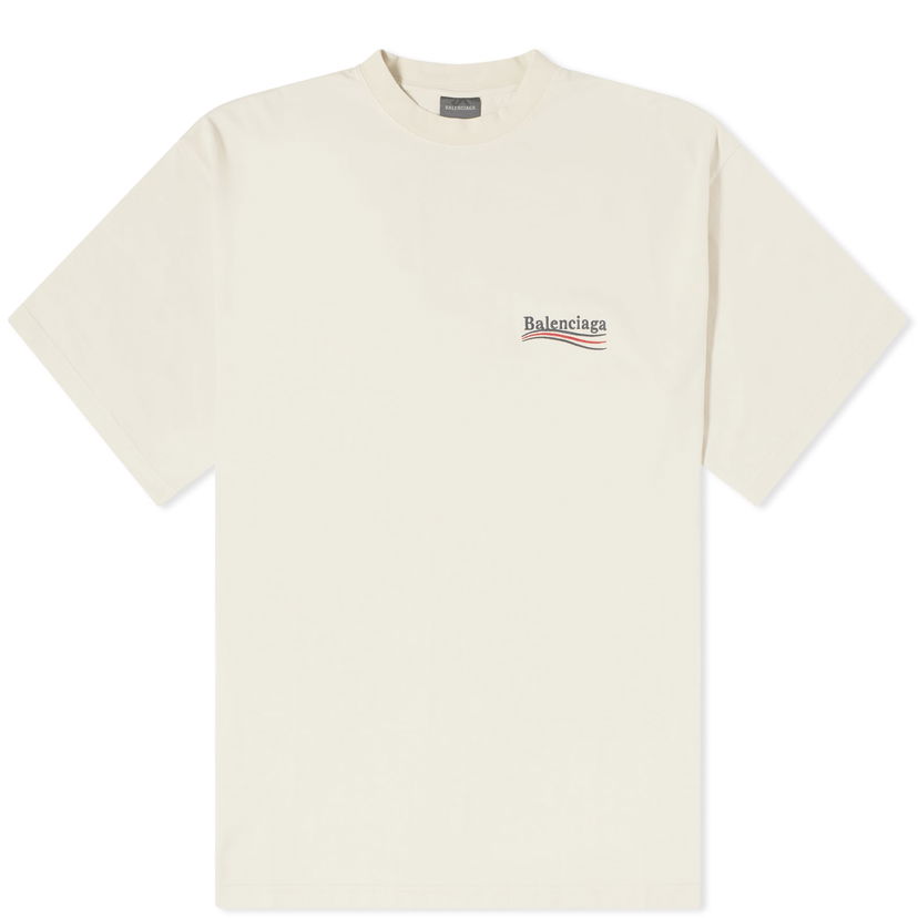 Tričko Balenciaga Political Campaign T-Shirt Béžová | 641675-TKVJ1-9711