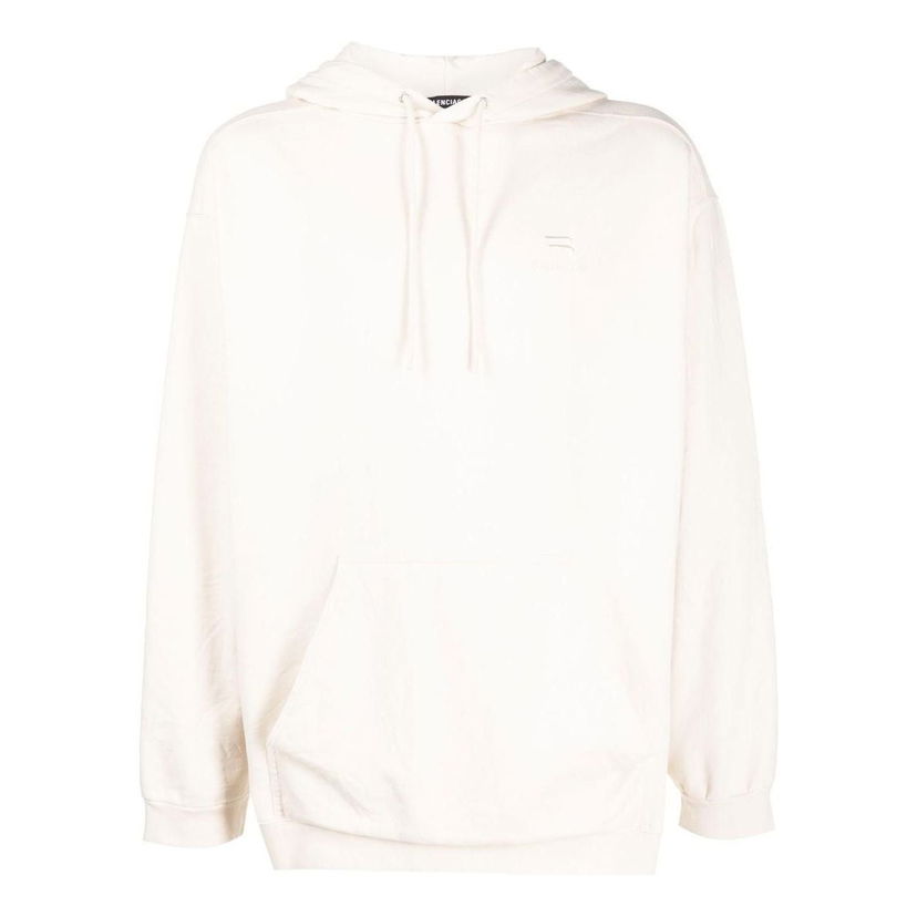 Mikina Balenciaga Oversized Drawstring Hoodie Biela | 600583TLVA19080