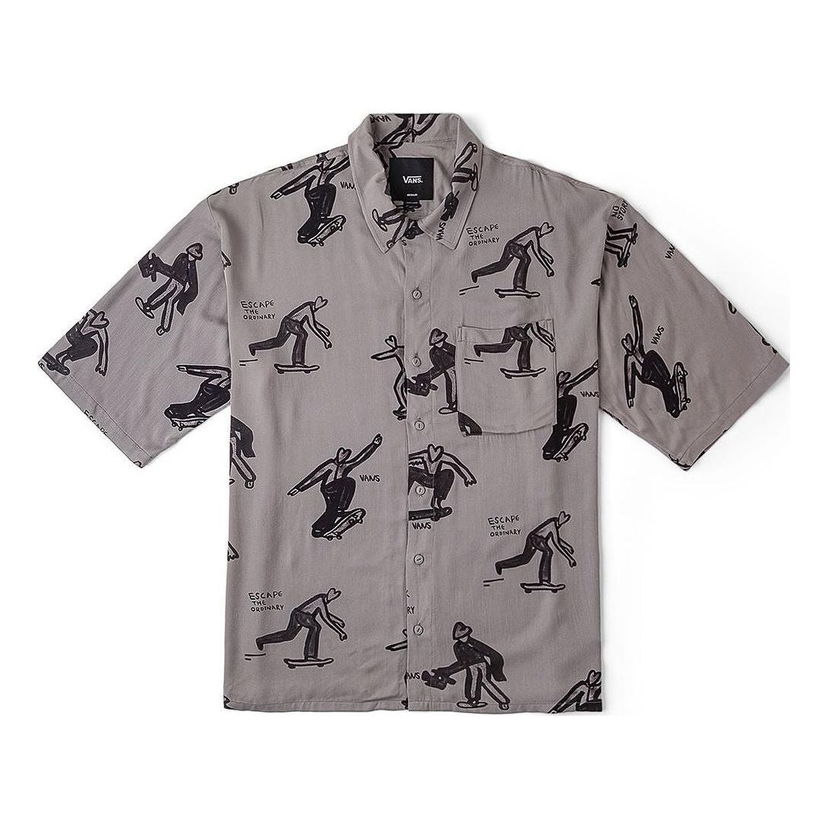 Košeľa Vans Asia Artist Collection Graphic Shirt Šedá | VN000J2XDGC