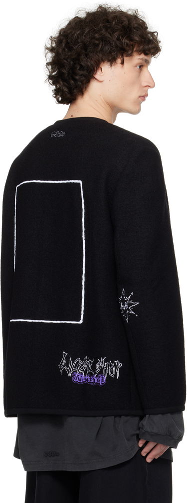 Bunda 032C Ghost Writer Wool Jacket Čierna | S25-MRW-1701-000, 2