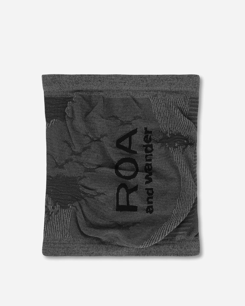 Šál ROA And wander Golm Dryarn Seamless Neck Warmer Šedá | OBMW202YA02 BLK0001