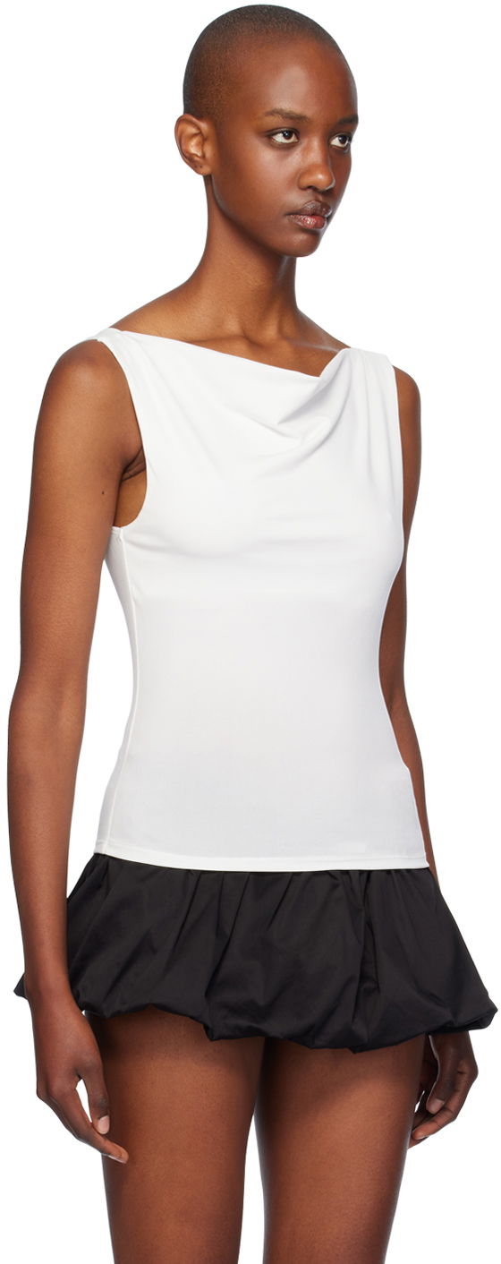 Sukňa Miaou Miaou Lani Cowl Neck Sleeveless Peplum Top Čierna | 7114VISCRE, 1