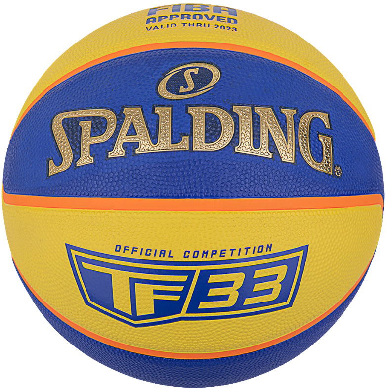 Športový doplnok Spalding FIBA Outdoor Basketball TF 33 Rôznofarebný | 84352z-blueyellow