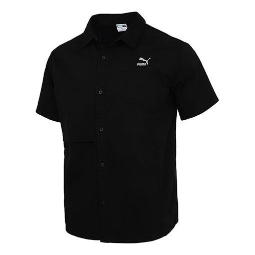Košeľa Puma Classics Oversized Short Sleeve Polo Shirt Čierna | 533739-01