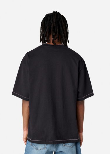 Tričko AXEL ARIGATO Black Oversized T-Shirt With Stitch Čierna | A2980001, 3