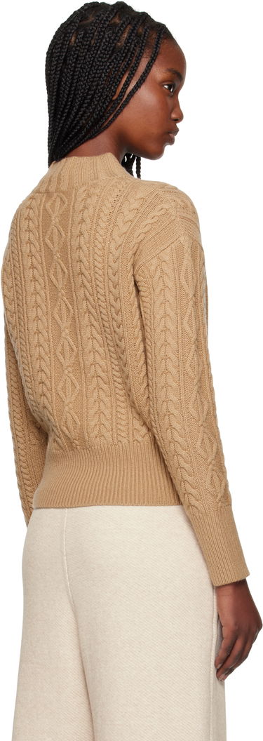 Sveter Max Mara Max Mara Miranda Cable Knit Sweater Hnedá | 2511361041600, 2