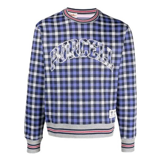 Sveter Converse Todd Snyder Crossover Series Plaid Sweatshirt Modrá | 10022721-A01