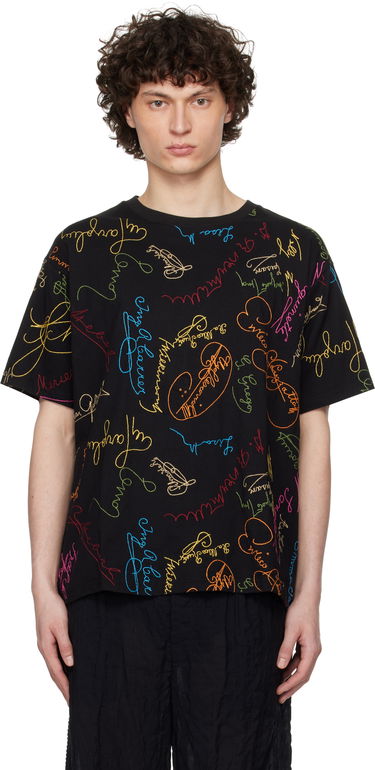 Tričko Bode Bode Signature Scrawl Boxy T-Shirt Čierna | MRS25CS050, 0