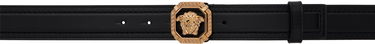 Opasok Versace Black 'La Medusa' Leather Belt Čierna | 1016069_1A11250, 0