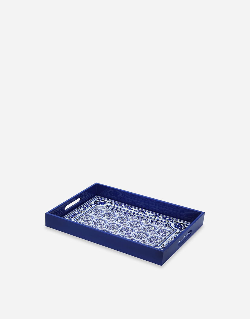 Doplnky Dolce & Gabbana Dolce & Gabbana Plexiglass Rectangular Tray Modrá | TC0107TCALRUB009