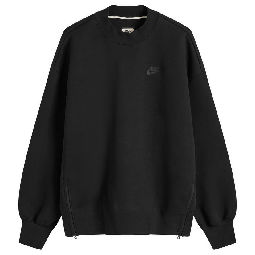 Mikina Nike Tech Fleece Oversized Crewneck Sweatshirt Čierna | FV8041-010