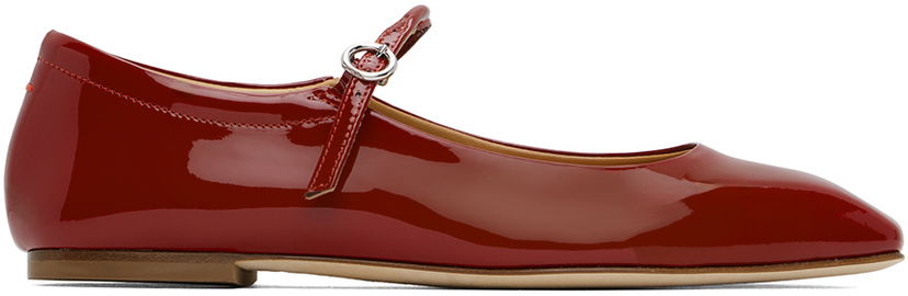 Oblečenie Aeyde Aeyde Uma Ballerina Flats Červená | A11-FL-RAZS08FL-123-406-048