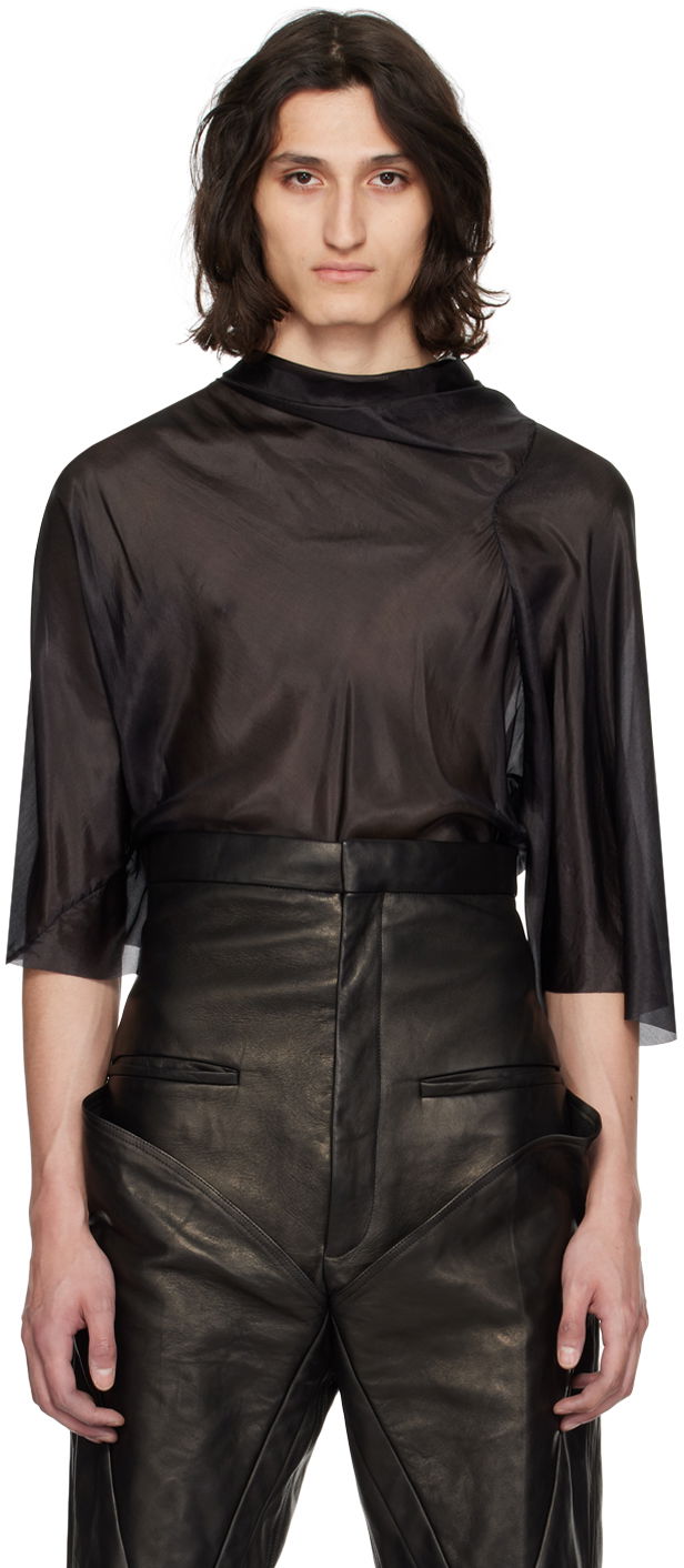 Košeľa Rick Owens Rick Owens Cylinder Sheer T-Shirt Čierna | RR01D3218 SHHBZ, 0