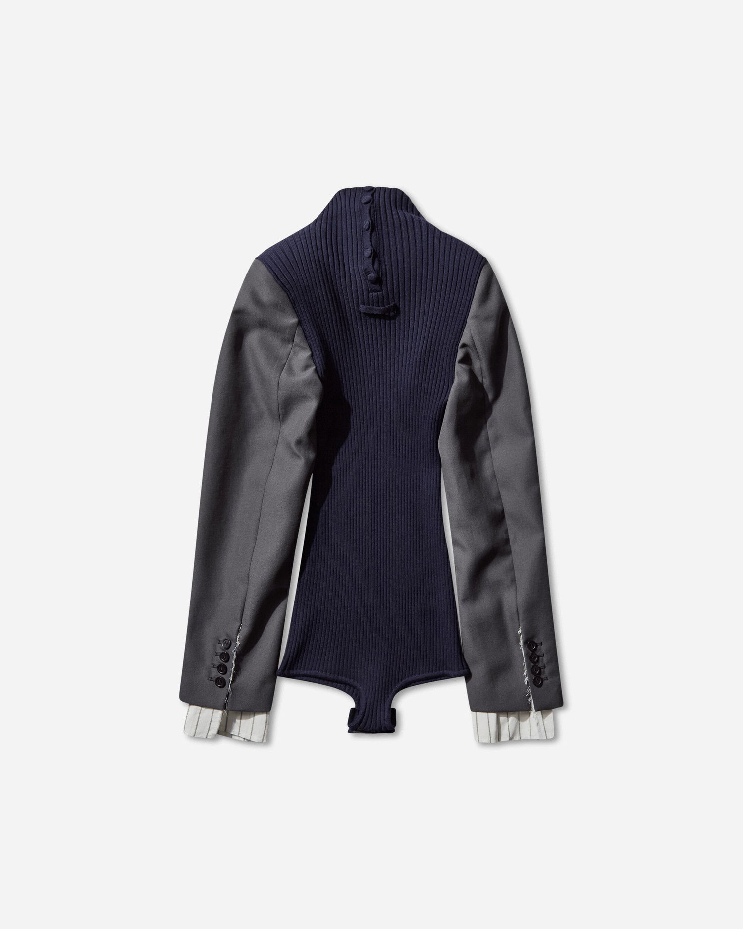Body Jean Paul Gaultier Bi-Material Suit Bodysuit Navy | 2504WPO037K017 5904, 0