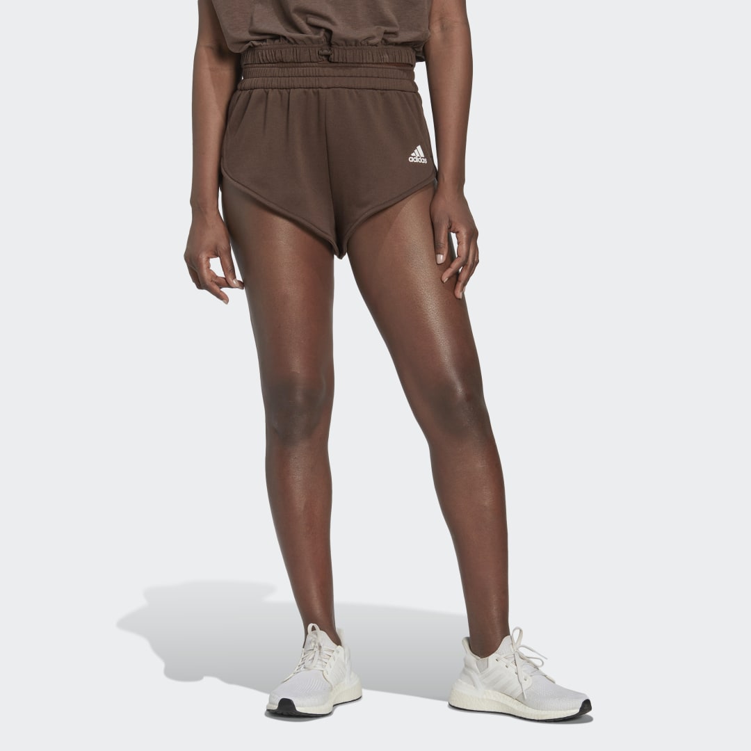 Šortky adidas Performance Hyperglam Mini Shorts Hnedá | HM8165, 0