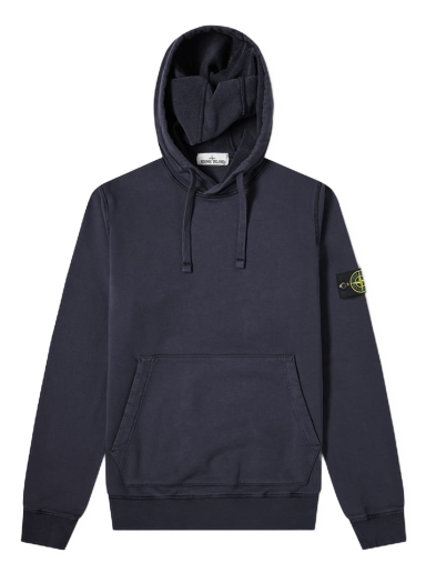 Mikina Stone Island Garment Dyed Popover Hoodie Navy | 741564151-V0020